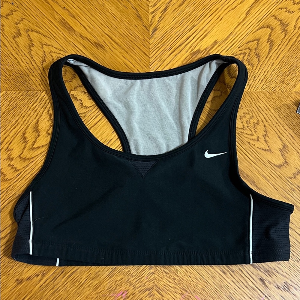 Nike Women's Black and White Sports Bra